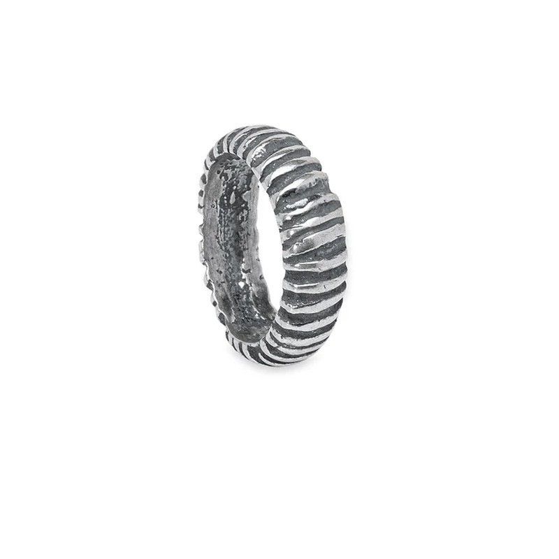 MR023X Anillo Beton PLATA DE PALO unisex