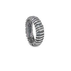 MR023X Anillo Beton PLATA DE PALO unisex