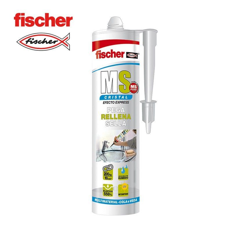 Ms sellante adhesivo cristal fischer 290ml