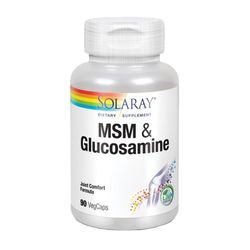 MSM & Glucosamine-90 cápsulas de Solaray