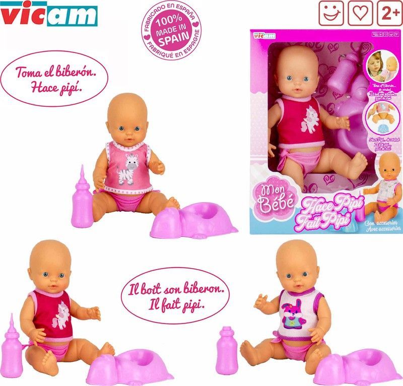 MuÃ±eco Baby Pipi 40 Cm.C/Vestido