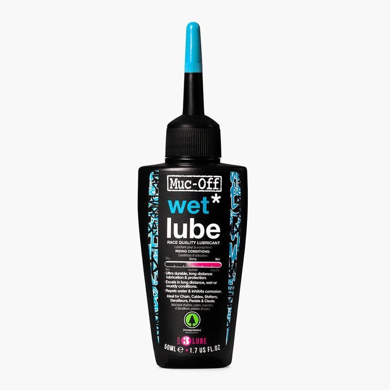 Muc-Off Bio Wet Lube 50 ml | Lubricante Bicicleta Clima Húmedo 🌧️ Protección Extrema para Condiciones Mojadas