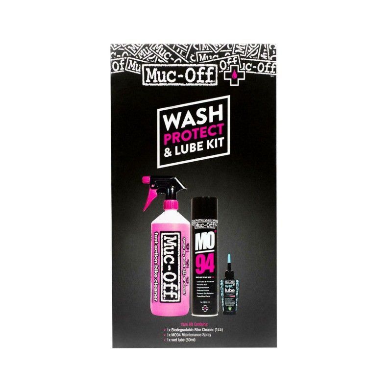 Muc-off kit limpiador, protector y lubricante (clima humedo)