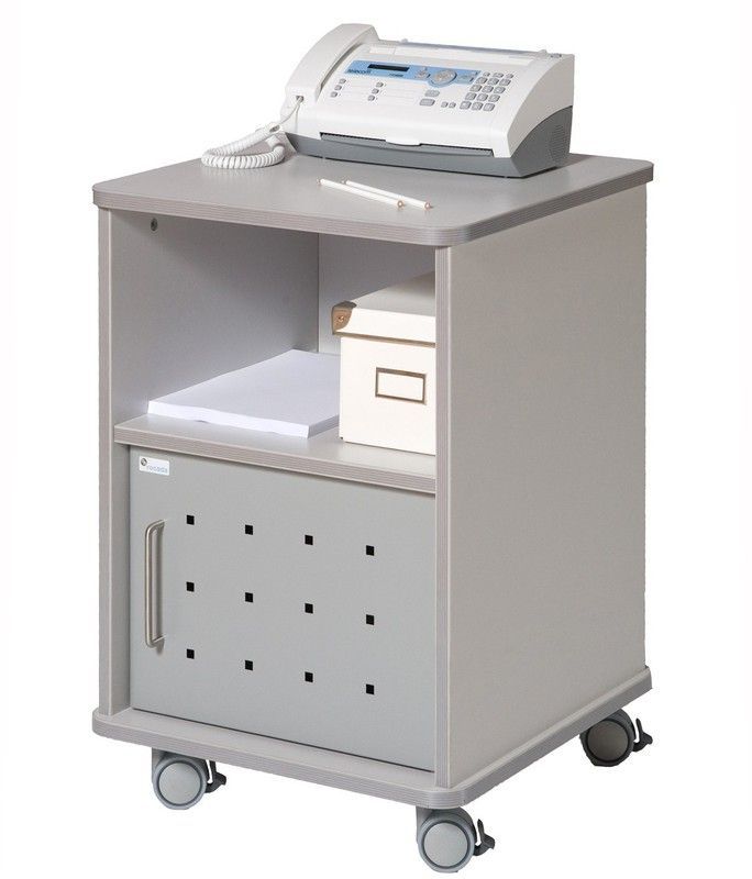 Mueble auxiliar de melamina con ruedas