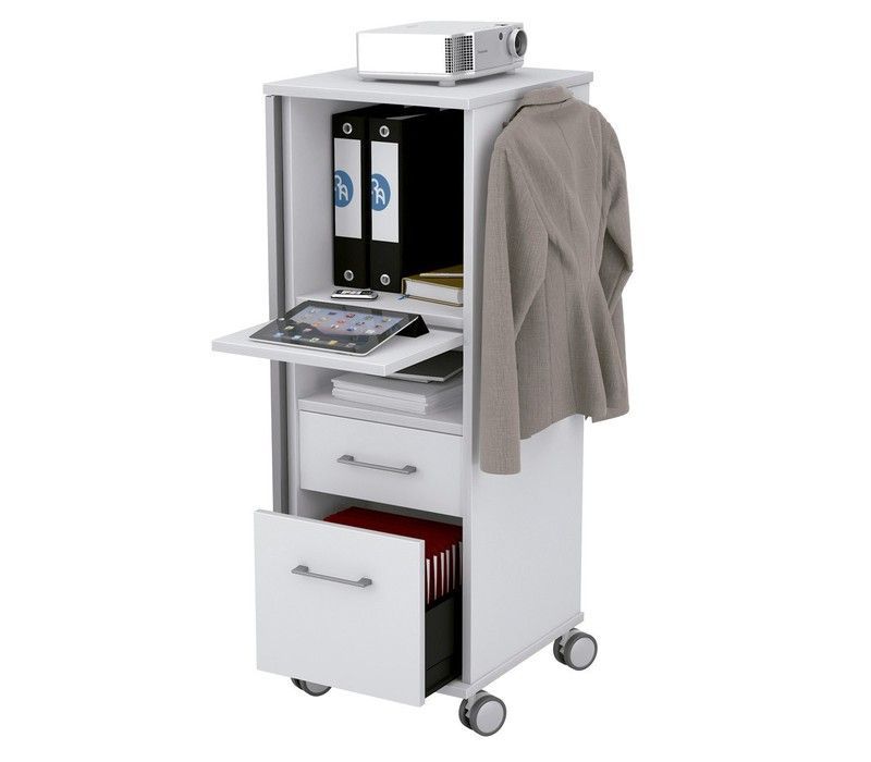 Mueble multifunción con cajones y estantes