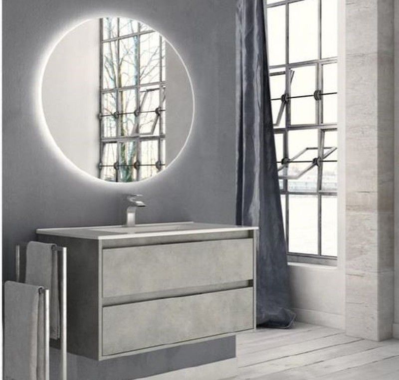 Mueble Siri suspendido 100 - Blanco Brillo AZORCNB384LRCNB088CB