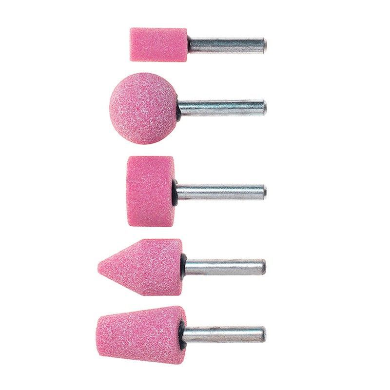 Muela abrasiva con vástago RATIO 5 Muelas Con Eje Ø6Mm, Surtido Ratio