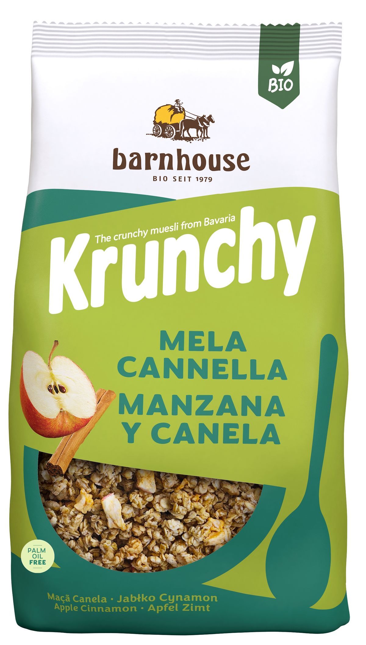 Muesli Krunchy Sun Manzana Canela Barnhouse 375 grs