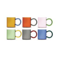 Mug Borosilicato 38,5 Cl. Col.Surt.6 Uds