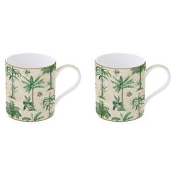 Mug Taza Oasis Juego 2 Oasi 35 Cl Porcelana Easy Life