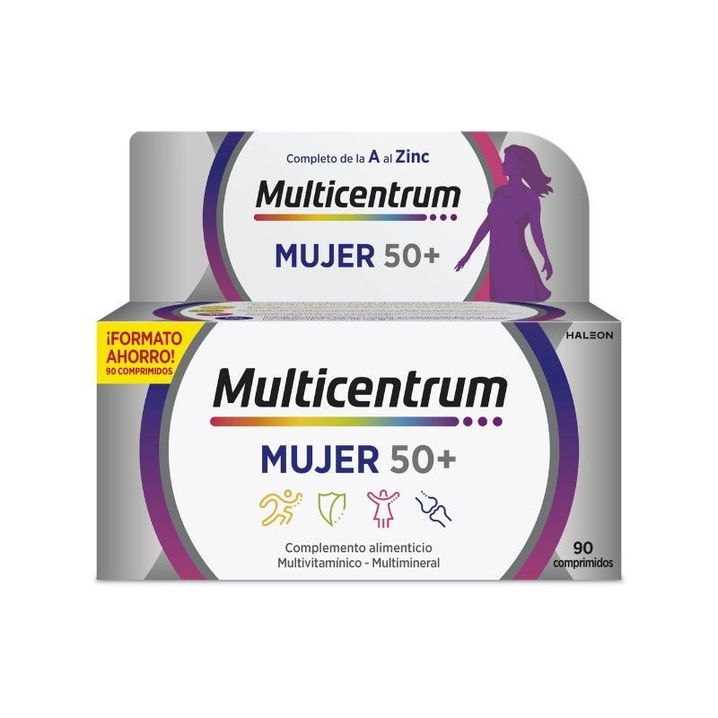 Multicentrum Mujer 50+ 90 comprimidos – Multivitamínico para +50 años