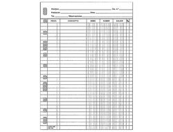 MULTIFIN Recambio Cuentas Corrientes 16 taladros (215x310mm)