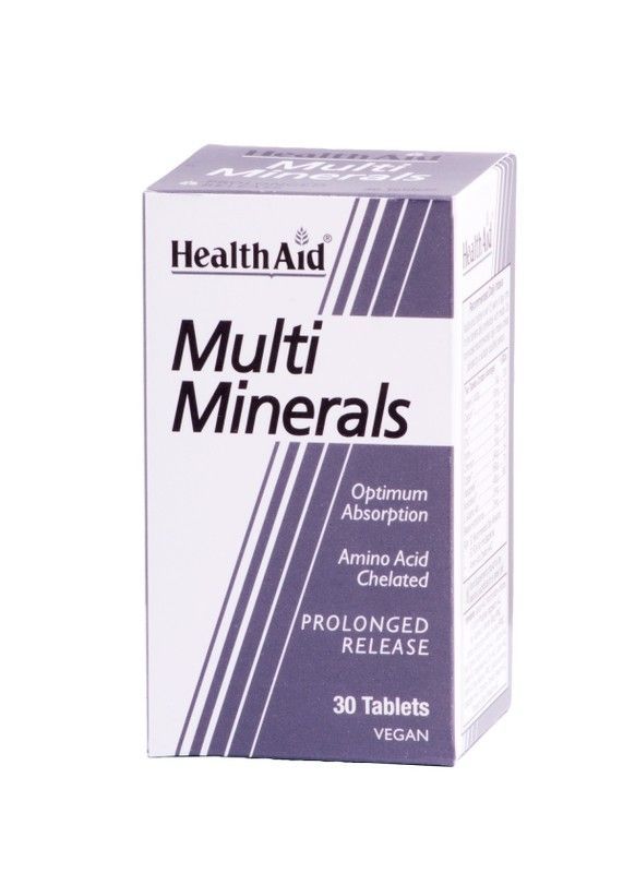 Multiminereals 30 Comprimidos Health Aid