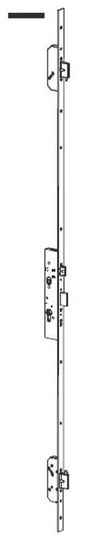 Multitop pro. 3p ll/man. S.c. caja estrecha - Frente Plano Negro.