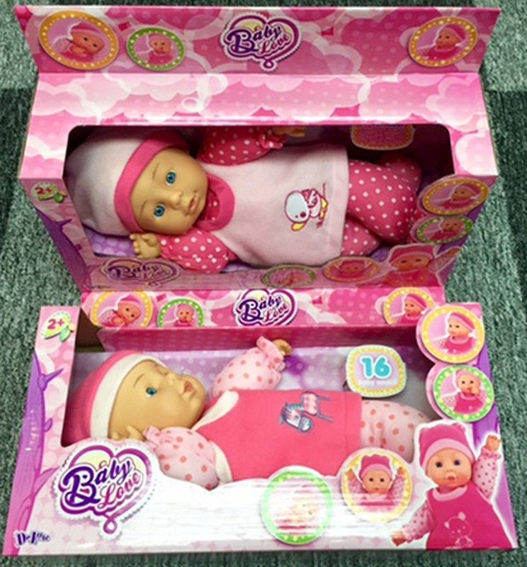 MUÑECA BLANDA ACOSTADA 35CM