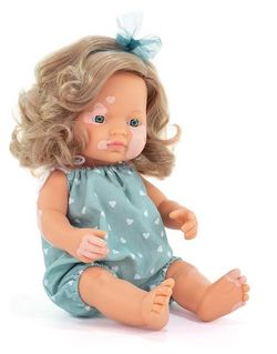 Muñeca con vitíligo 38 cm MF&M