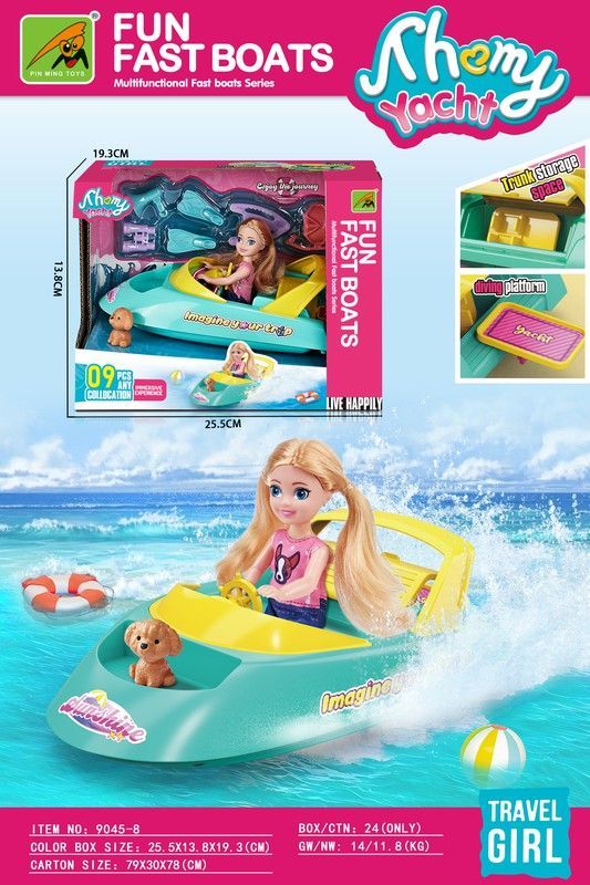 MUÑECA SHAMY 11 CM C/LANCHA