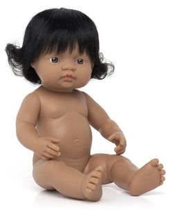 Muñeco niña latinoamericana 38 cm.