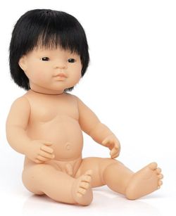 Muñeco niño asiático 38 cm.