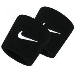 Muñequeras de Nike Swoosh Negro