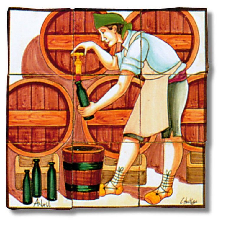 Mural ceramico Abril 39x39cm l´antiga