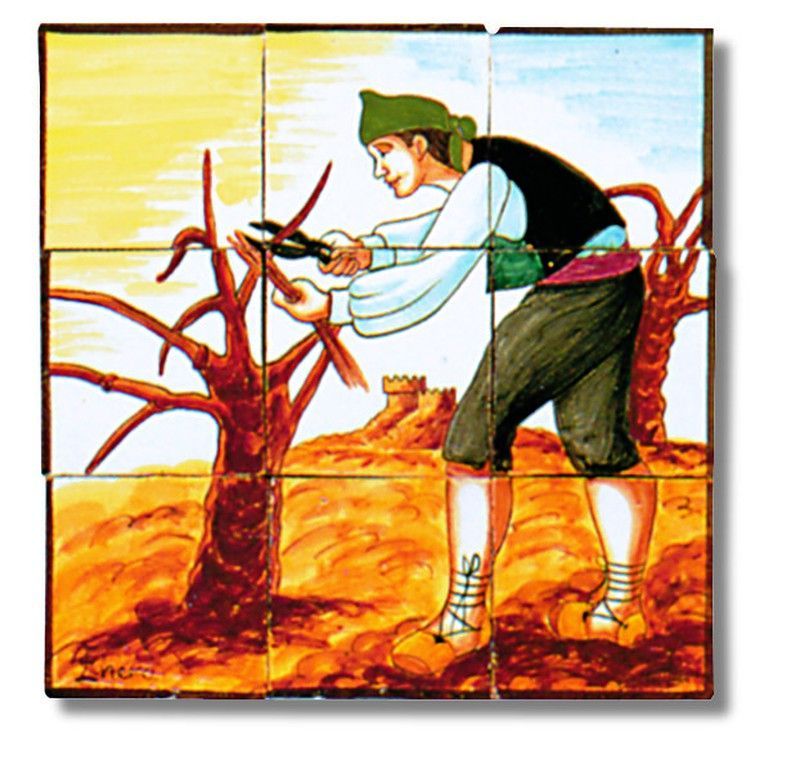 Mural cerámico Enero 39x39cm l´antiga