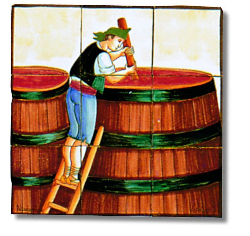 Mural ceramico Noviembre 39x39cm l´antiga