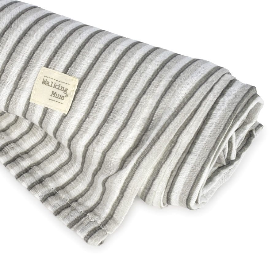 Muselina Walking Mum Botton Rayas