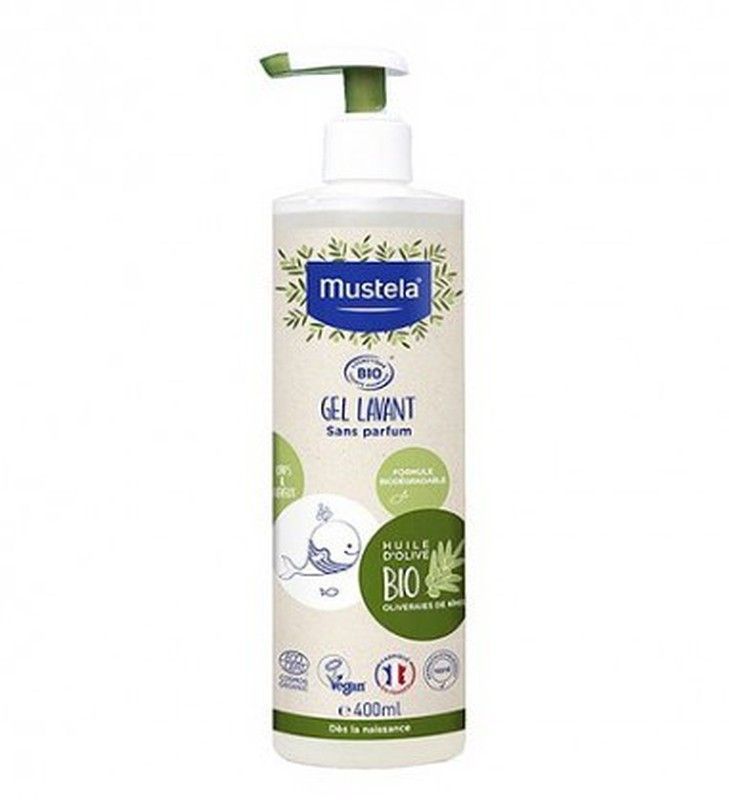 Mustela Bio Gel-Champú Sin Perfume 400ml