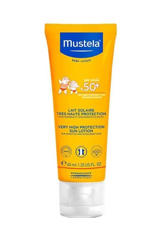 Mustela Leche Solar Alta Protección Niños SPF50+ 40ml