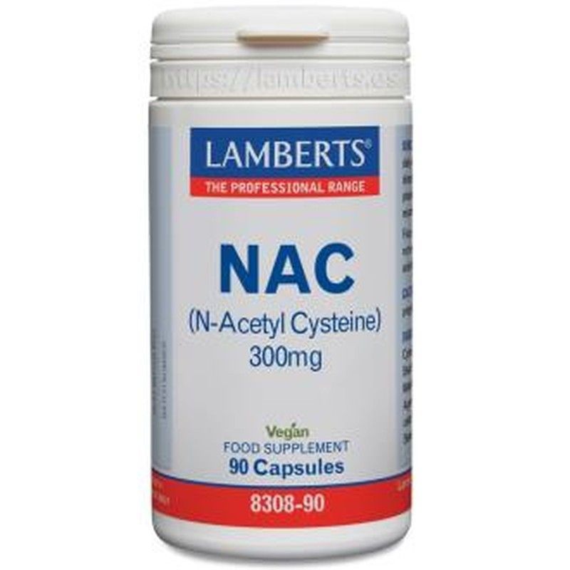 NAC (N-Acetil Cisteina) 300mg 60 Cápsulas Lamberts