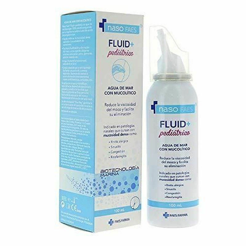 Naso Faes Fluid+ Pediátrico Agua de Mar con Mucolítico 100ml