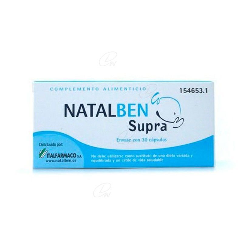 Natalben Supra 30 cápsulas – Complemento para Embarazo y Lactancia