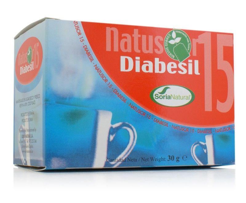 Natusor 15 Diabesil Infusión Caja 20 Filtros Soria Natural