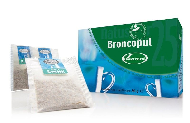 Natusor 25 Broconpul Infusión Caja 20 Filtros Soria Natural