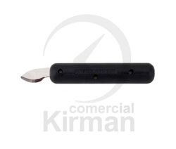 Navaja Acero/Plástico 130mm 48132 Negra Abrir Fondos De Presión Para Zurdos