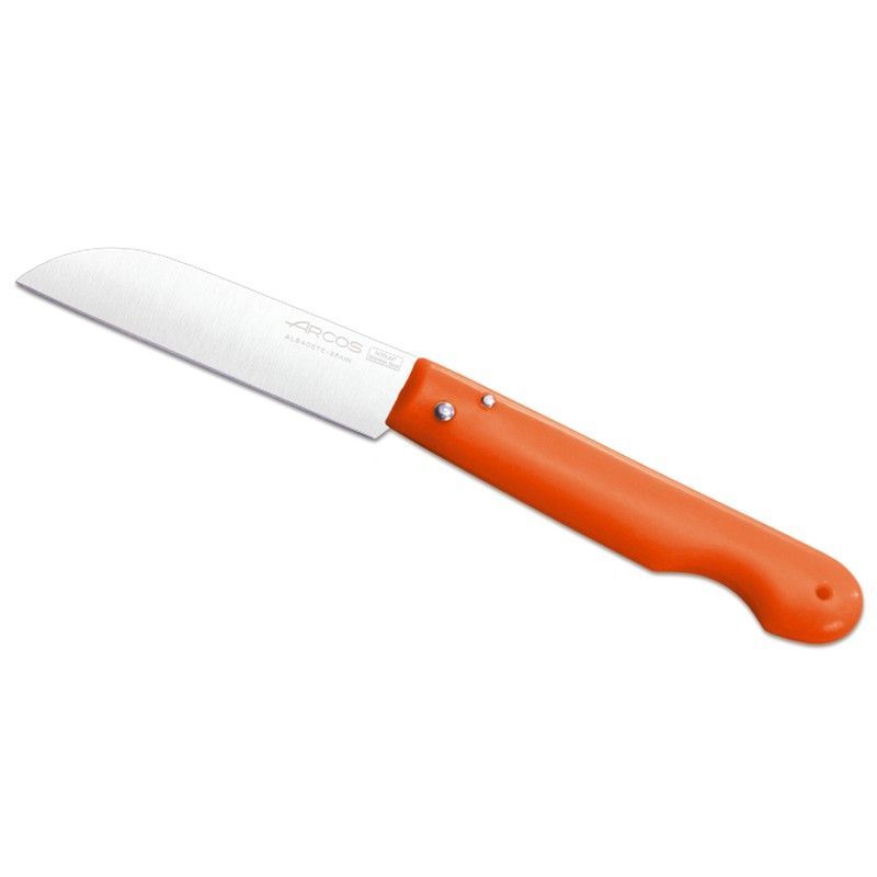 Navaja Arcos 85 mm de hoja y mango color naranja