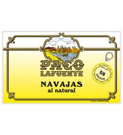 Navajas al natural  5-6 pz paco lafuente ol115 g