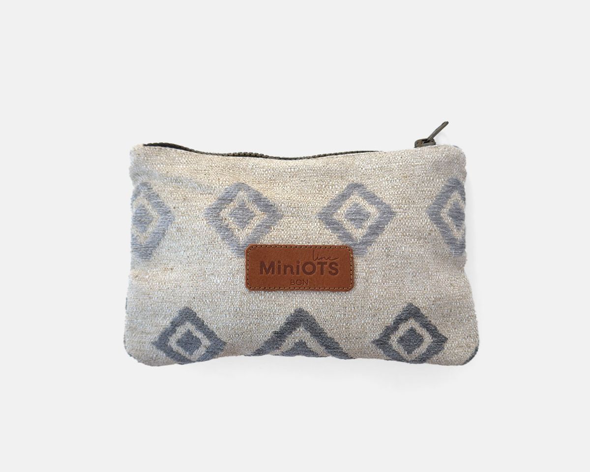 Neceser grande MINIOTS étnico gris