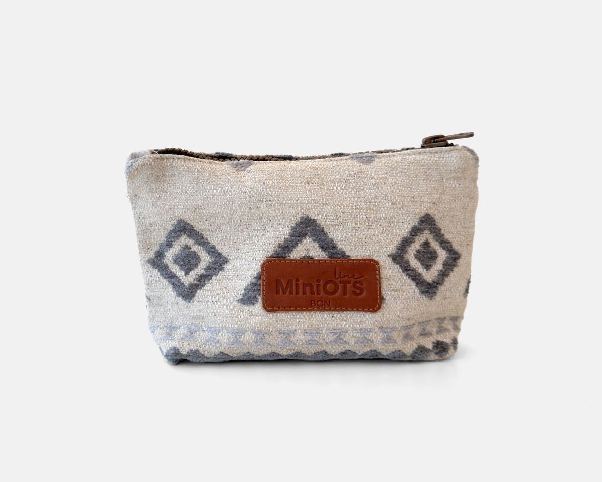 Neceser mediano MINIOTS étnico gris