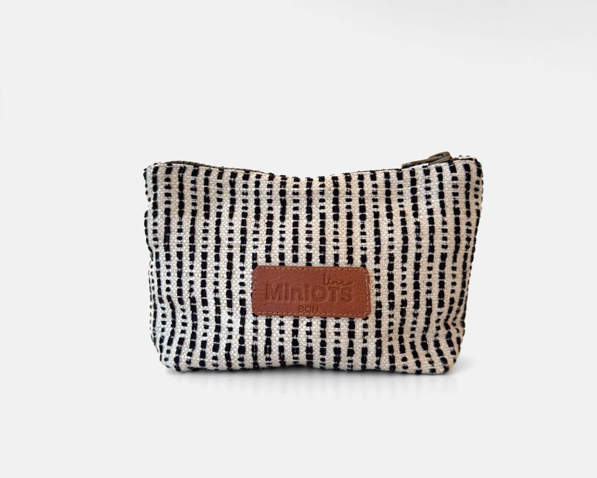 Neceser mediano MINIOTS rayas negras