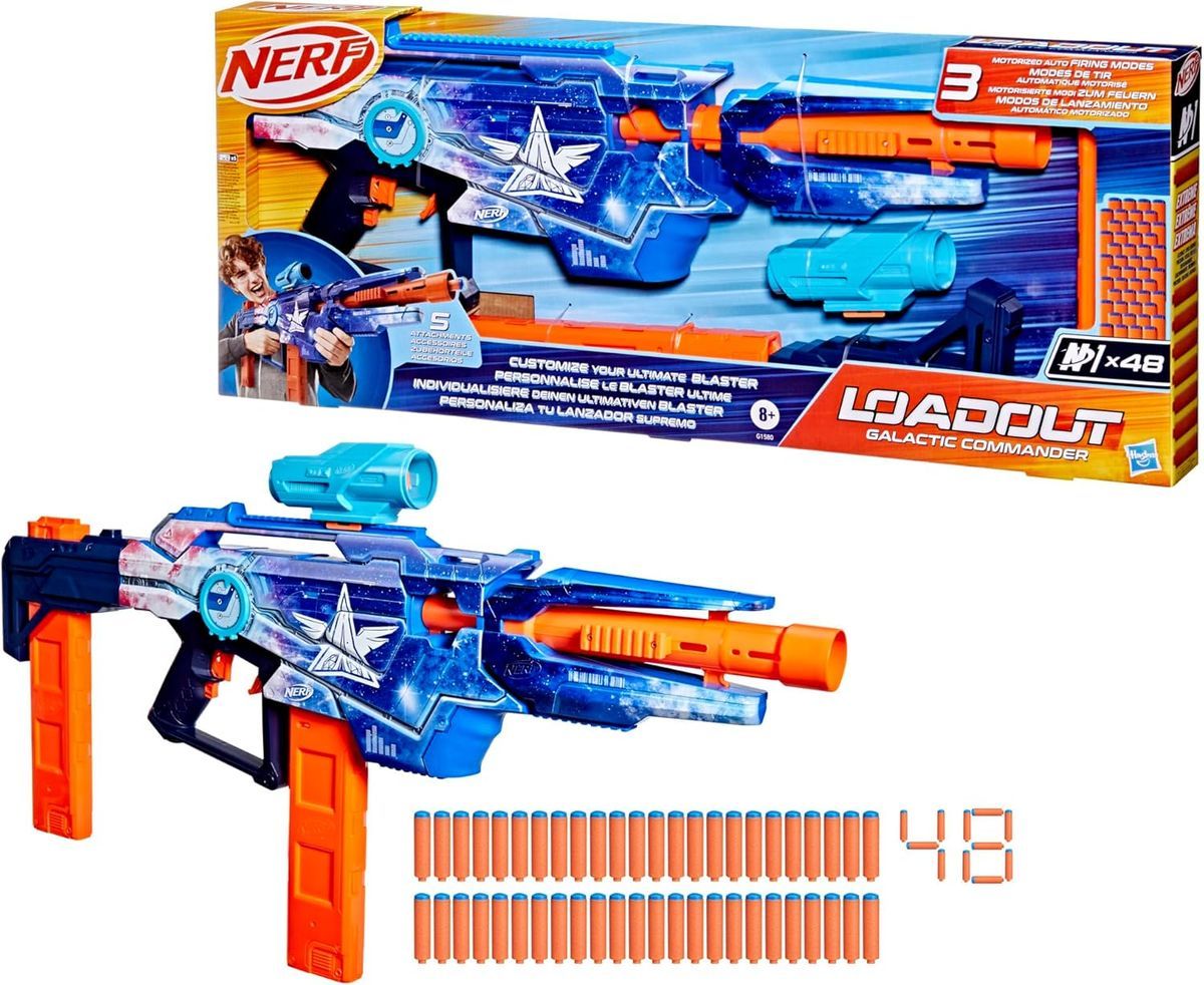 Nerf Loadout Lanzador Galactic Commander con 48