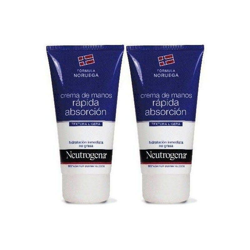 Neutrogena Crema de Manos Rápida Absorción Duplo 2x75ml