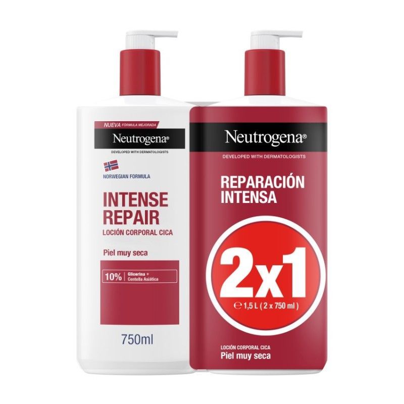 Neutrogena® Loción Corporal Cica Reparación Intensa 2x750ml