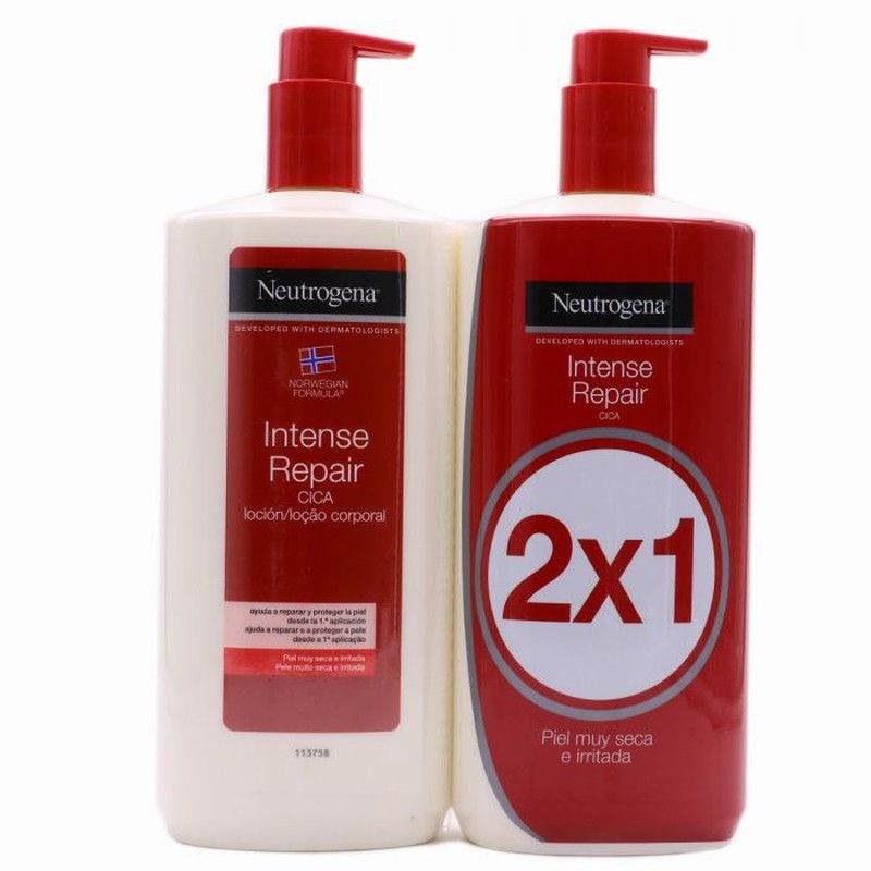 Neutrogena Loción Intense Repair CICA Duplo 750 ml + 750 ml