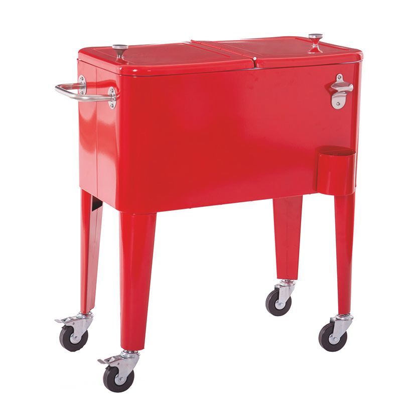 Nevera Vint. Ruedas Roja 56Lts Alaska