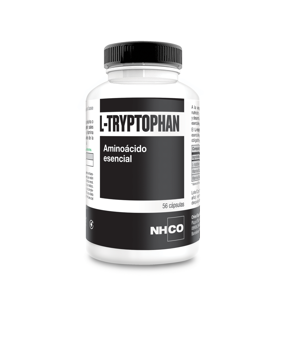 NHCO L-Tryptophan aminoaciodo esencial-  56 cápsulas