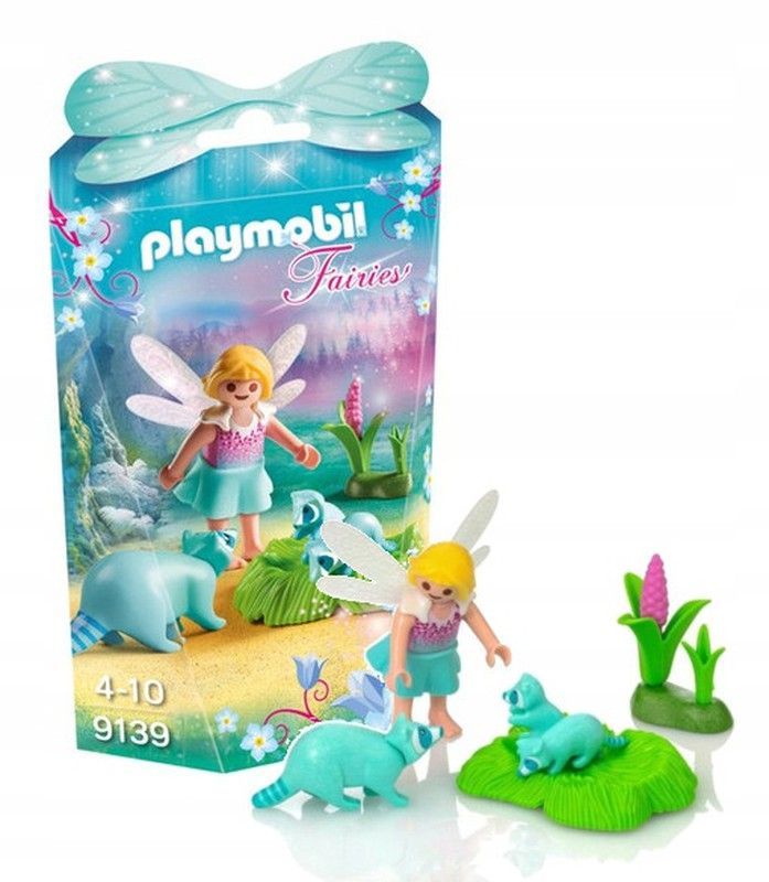 Niña Hada Con Mapaches - Playmobil Faires