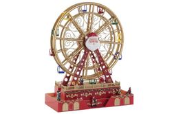 Noria Led Navidad Movimiento Musical 38x17x49