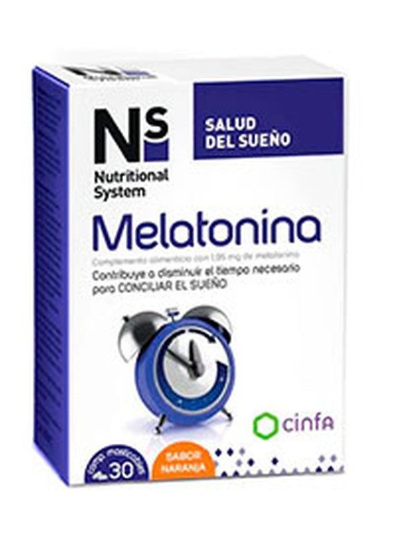 Ns Melatonina 30 comprimidos masticables naranja